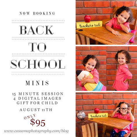 Back To School Mini Sessions With Cassema Photography In Poway
