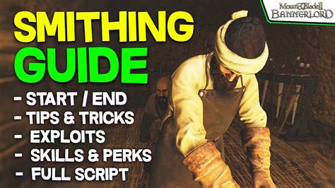 Bannerlord smithing guide for beginners. ULTIMATE SMITHING GUIDE - Mount & Blade II: Bannerlord - YouTube