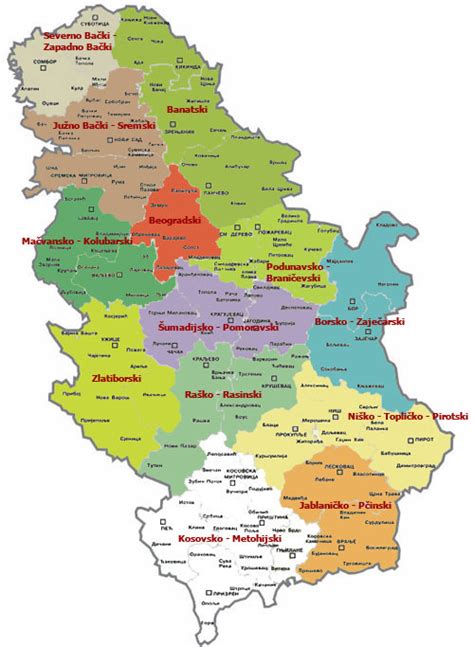 Opstine Srbije Mapa Superjoden