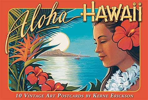 Hawaiian Vintage Boxed Postcards Set Of Aloha Hawaii By Kerne Erickson In Postcard