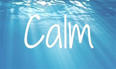 Word Of The Week Calm Our Little Escapades