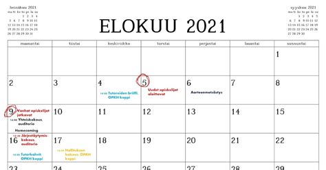 Apinakerhon Tarinoita Vuosikalenteri 2021 2022
