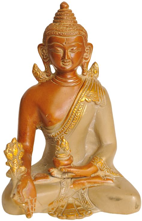 6 The Medicine Buddha Tibetan Buddhist Deity In Brass Handmade