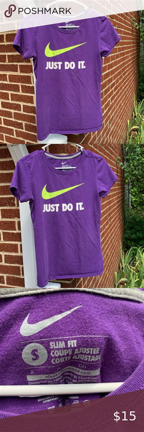 Nike Purple Womens T Shirt In 2020 T Shirts For Women Purple