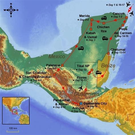 Karte is a town and a locality in the australian state of south australia located in the state's east about 192 kilometres east of the state. Mexico-Yucatan Tour & Guatemala - 17 days incl. flights ...