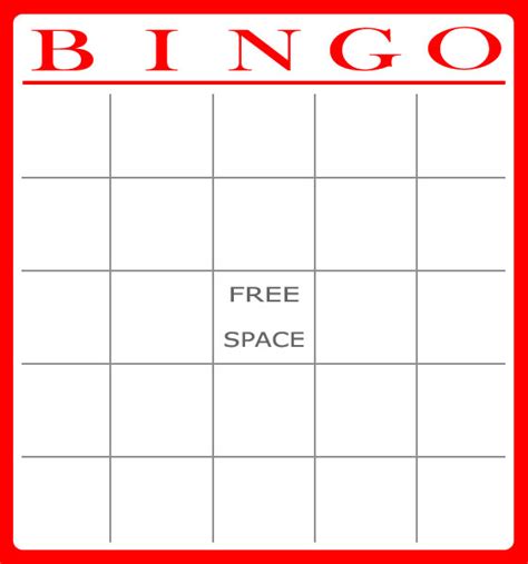 5 Best Images Of Free Printable Blank Bingo Free Printable Blank
