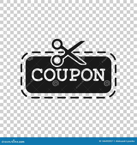 Discount Coupon Icon In Transparent Style Scissors With Price Tag