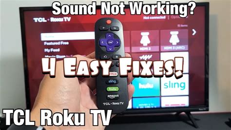 Why Is The Sound On My Roku Tv Not Working - Tcl Roku Tv Youtube Not Working / A few days ago yesterday the youtube