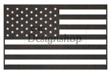 American Flag Dxf File For Cnc