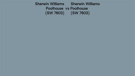 Sherwin Williams Poolhouse Vs Poolhouse Side By Side Comparison
