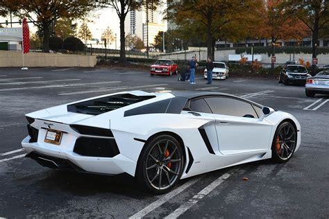 White And Black Lamborghini Aventador At Caffeine And Exotics Atlanta