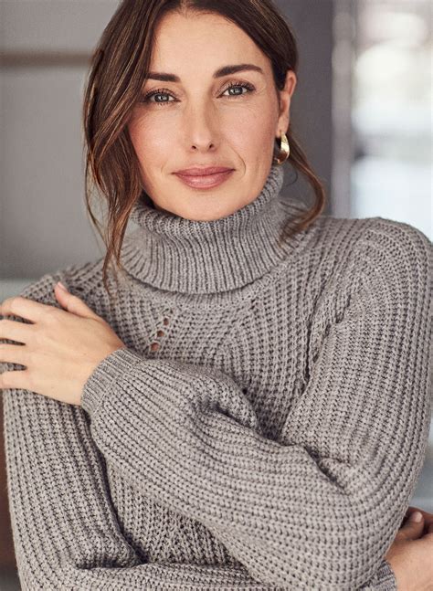 add fresh and cozy new energy to your collection of knits with this turtleneck sweater you ll