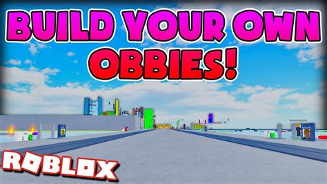 This Game Lets You Create Your Own Obbies Obby Creator On Roblox