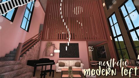 Bloxburg Aesthetic Modern Loft Speedbuild ♡ Youtube