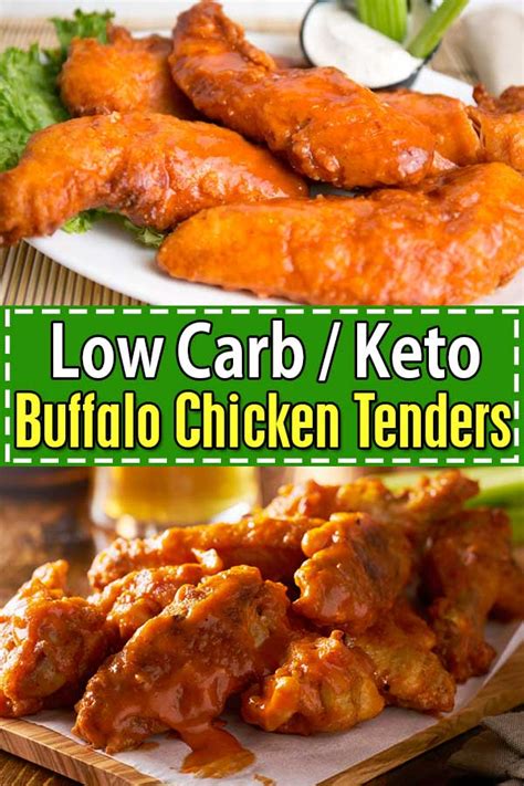 Keto Buffalo Chicken Tenders Crispy Low Carb Buffalo Chicken Tenders