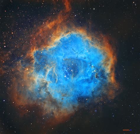 The Rose Of Space I Present The Rosette Nebula In Hubble Palette Sky