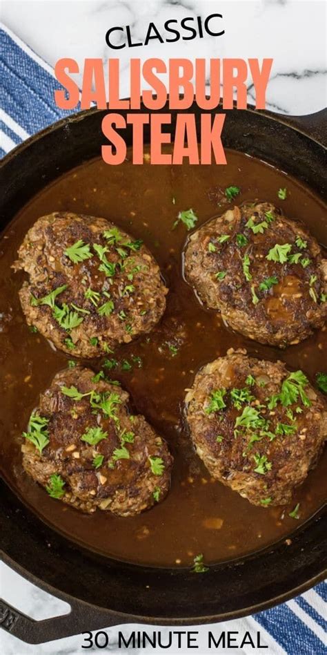 Salisbury Steak | Recipe | 30 minute meals, Salisbury ...