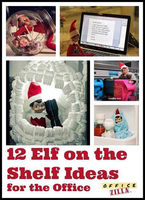 12 Elf On The Shelf Ideas For The Office Elf The Office Elf On The