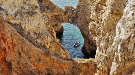 Sea Cave Cruise Algarve Portugal Editorial Image Image