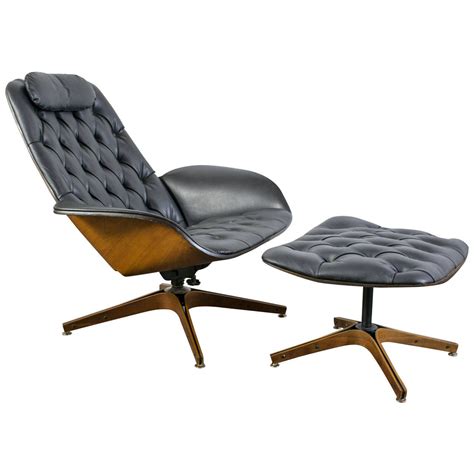 Mid Century Modern Lounge Chair And Ottoman By George Mulhauser For