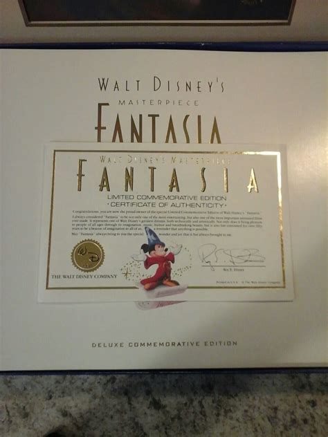 Walt Disney S Masterpiece Fantasia Deluxe Commemorative Edition Ebay