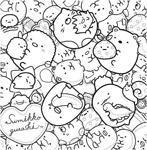 FREE Coloring Page Sumikko Gurashi Sumikko Coloring Book Printable