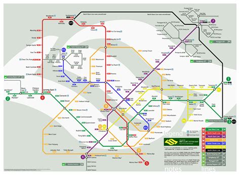 Singapore Future Railway System Map Singapore Mappery