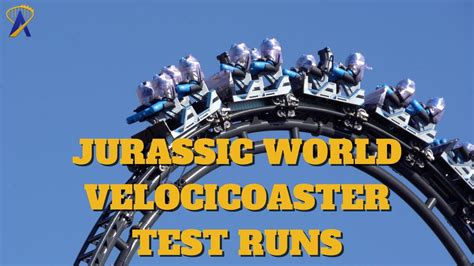 Jurassic World Velocicoaster On Track Test Runs At Universal Orlando Youtube
