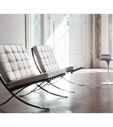 Great for lounging, as an accent chair in almost any space. Barcelona Chair in Leather in 2020 | Barcelona chair ...