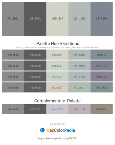 25240 Gray Color Schemes Hexcolorpedia