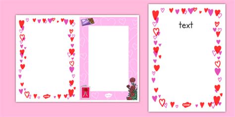 Themed Valentines Day Template Teaching Resource