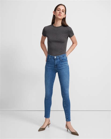 Theory Official Site J Brand Maria High Rise Skinny Jean In Comfort Stretch