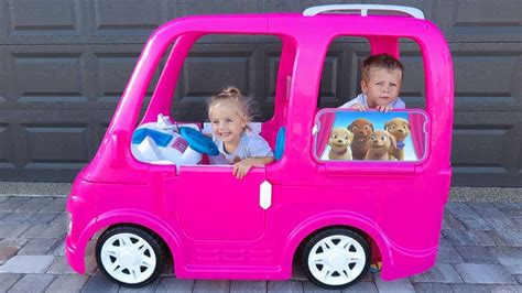 Barbie Camper Food Truck Power Wheel Van Vehicle For Little Elis And