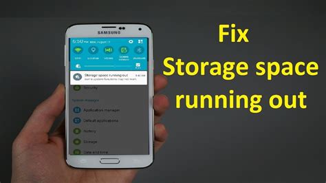 How To Fix Storage Space Running Outbest Tutorials Youtube
