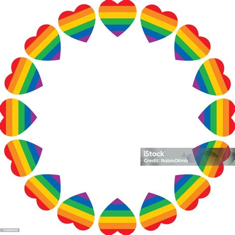 Rainbow Heart Frame Stock Illustration Download Image Now Istock