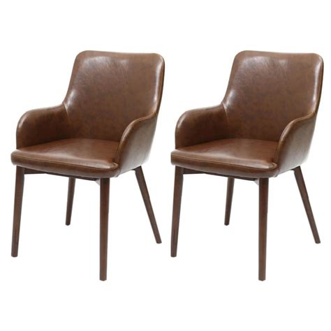 Get the best deals on leather dining chairs. Sidcup Vintage Brown Leather Dining Chairs | Free Delivery ...