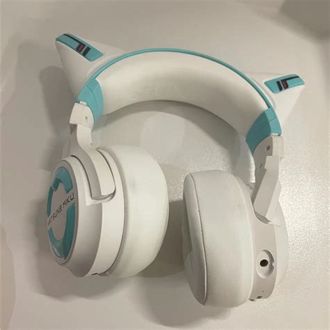 Hatsune Miku Cat Ear Headphones Set Yowu Limited Vocaloid Bluetooth Re