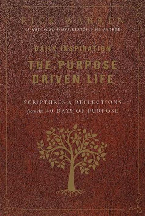 Daily Inspiration For The Purpose Driven Life By Rick Warren Hardcover
