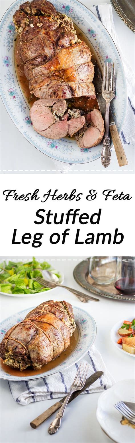 Stunning Fresh Herbs And Feta Cheese Stuffed Leg Of Lamb The Pure