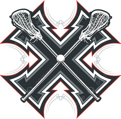 Lacrosse Sticks Graphic Vector Template Tribal Sport Vector Photo