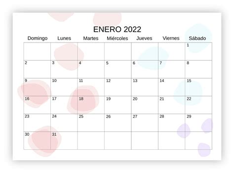 Planificador Mensual De 2022 Calendario De Pared Etsy