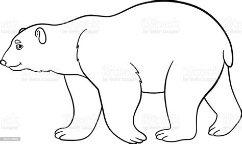 This is the perfect picture to start things off with. Coloring Pages Cute Polar Bear Smiles Stock Illustration ...