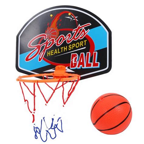Fun Slam Dunk Mini Basketball Hoop Set Over The Door Plastic Toy