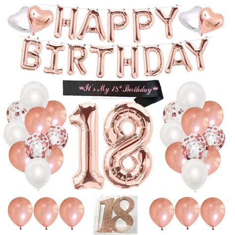 Buy Finypa 18th Birthday Decorations For Women 18th Happy Birthday