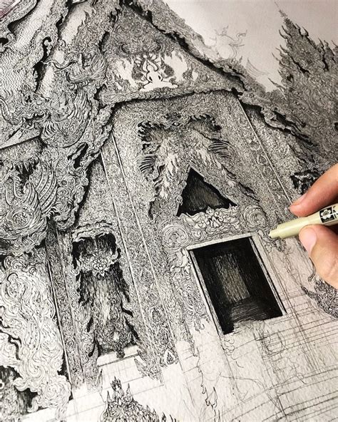 Stunning Ink Drawings Of Architecture Art