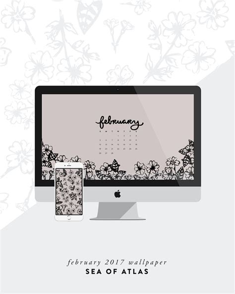 Desktop Wallpaper February 2017 Calendar February Wallpaper