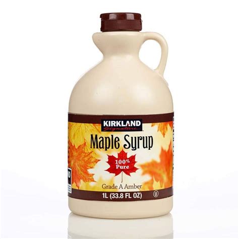 Kirkland Signature Canadian Maple Syrup 1l Grade A Amber Buy