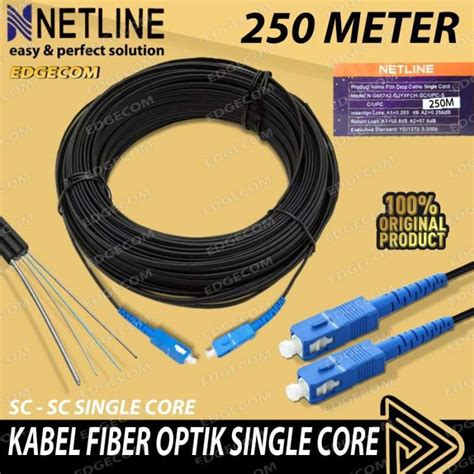 Jual Kabel Fo Fiber Optic Sc Sc Single Core 250 Meter Netline Di Seller