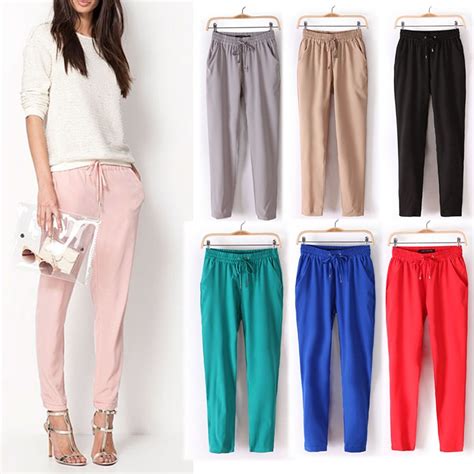 Shop a wide selection of women's pants at amazon.com. 2016 bestselling Chiffon Pants Women Pants Casual Harem ...