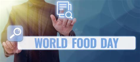 Writing Displaying Text World Food Day Business Showcase World Day Of